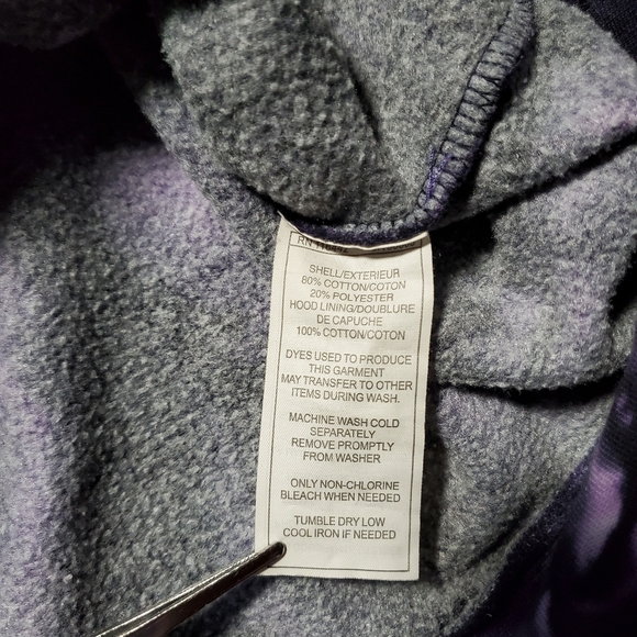 Zine Clothing Purple Tie-Dye Hoodie - Picture 5 of 12